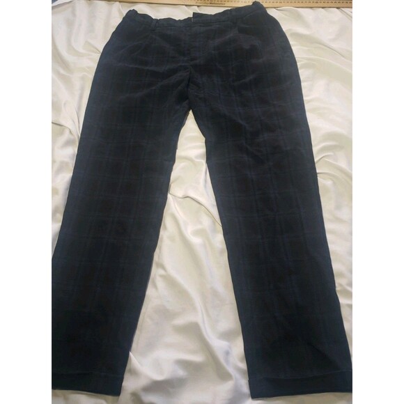 Scotch & Soda Amsterdam Plaid Woven Blake Blue Black Dress Pants Men’s 32 x 32 - Picture 2 of 16